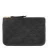 ルイヴィトン LOUIS VUITTON ポシェット ドゥーブルジップ M68568 ブラック モノグラムアンプラント ショルダーバッグ ゴールド金具 黒 クラッチ