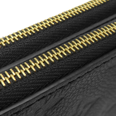 ルイヴィトン LOUIS VUITTON ポシェット ドゥーブルジップ M68568 ブラック モノグラムアンプラント ショルダーバッグ ゴールド金具 黒 クラッチ