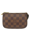 ルイヴィトン LOUIS VUITTON ミニ ポシェット アクセソワール N58009 ダミエエベヌ ダミエキャンバス アクセサリーポーチ 茶 ポーチ