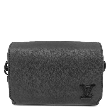 ルイヴィトン LOUIS VUITTON ファストライン ウェアラブル ウォレット M82085 ブラック レザー アエログラムレザー ショルダーバッグ ブラック金具 黒 アエログラム