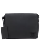 ルイヴィトン LOUIS VUITTON テイクオフ メッセンジャー M57080 ブラック グレインレザー ショルダーバッグ マットブラック金具 黒 斜め掛け