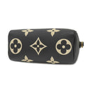 ルイヴィトン LOUIS VUITTON ナノ スピーディ M81456 ブラック×ベージュ モノグラムアンプラント バイカラーモノグラムアンプラントレザー 2WAYバッグ ゴールド金具 バイカラー