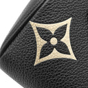 ルイヴィトン LOUIS VUITTON ナノ スピーディ M81456 ブラック×ベージュ モノグラムアンプラント バイカラーモノグラムアンプラントレザー 2WAYバッグ ゴールド金具 バイカラー