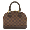ルイヴィトン LOUIS VUITTON アルマBB N41221 ダミエエベヌ ダミエキャンバス 2WAYバッグ ゴールド金具 茶 ショルダーバッグ ハンドバッグ