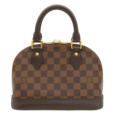 ルイヴィトン LOUIS VUITTON アルマBB N41221 ダミエエベヌ ダミエキャンバス 2WAYバッグ ゴールド金具 茶 ショルダーバッグ ハンドバッグ