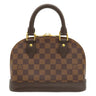 ルイヴィトン LOUIS VUITTON アルマBB N41221 ダミエエベヌ ダミエキャンバス 2WAYバッグ ゴールド金具 茶 ショルダーバッグ ハンドバッグ