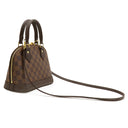 ルイヴィトン LOUIS VUITTON アルマBB N41221 ダミエエベヌ ダミエキャンバス 2WAYバッグ ゴールド金具 茶 ショルダーバッグ ハンドバッグ