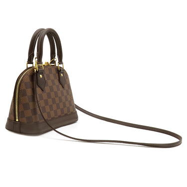 ルイヴィトン LOUIS VUITTON アルマBB N41221 ダミエエベヌ ダミエキャンバス 2WAYバッグ ゴールド金具 茶 ショルダーバッグ ハンドバッグ
