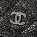 シャネル CHANEL マトラッセ チェーンウォレット AP0250 ブラック キャビアスキン チェーンウォレット シルバー金具 黒 ココマーク