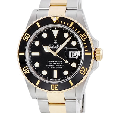 腕時計 ロレックス ROLEX サブマリーナー デイト 126613LN ランダム番 自動巻き メンズ ランダム番 K18YG×SS コンビ ブラック ベンツ針