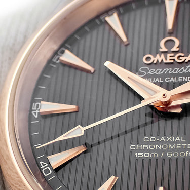腕時計 オメガ OMEGA シーマスター アクアテラ アニュアルカレンダー 231.20.39.22.06.001 自動巻き メンズ K18RG×SS コンビ
