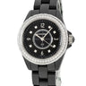 腕時計 シャネル CHANEL J12 33mm H3108 クオーツ レディース 純正ダイヤ ブラック セラミック 黒 アラビア
