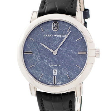 腕時計 ハリーウィンストン Harry Winston ミッドナイト モノクローム オートマティック MIDAHD42WW003 自動巻き メンズ K18WG無垢