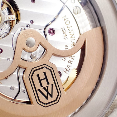 腕時計 ハリーウィンストン Harry Winston ミッドナイト モノクローム オートマティック MIDAHD42WW003 自動巻き メンズ K18WG無垢