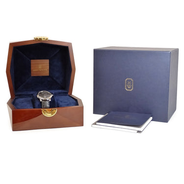 腕時計 ハリーウィンストン Harry Winston ミッドナイト モノクローム オートマティック MIDAHD42WW003 自動巻き メンズ K18WG無垢