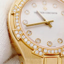 腕時計 ヴァシュロン・コンスタンタン VACHERON CONSTANTIN オーヴァーシーズ 16550/423J-8885 クオーツ レディース K18YG無垢 純正ダイヤ シェル