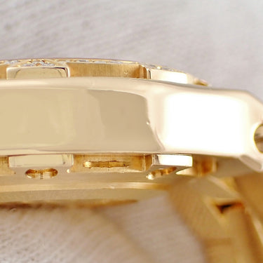 腕時計 ヴァシュロン・コンスタンタン VACHERON CONSTANTIN オーヴァーシーズ 16550/423J-8885 クオーツ レディース K18YG無垢 純正ダイヤ シェル