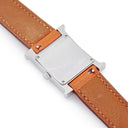 腕時計 エルメス HERMES Hウォッチ PM HH1.210 クオーツ レディース ホワイト アラビア スクエア H型