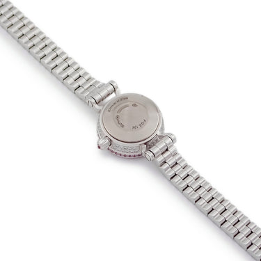 腕時計 エルメス HERMES フォーブル FG3.194 クオーツ レディース K18WG無垢 純正ダイヤ＆ピンクサファイア パヴェ