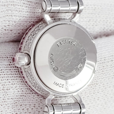腕時計 エルメス HERMES フォーブル FG3.194 クオーツ レディース K18WG無垢 純正ダイヤ＆ピンクサファイア パヴェ