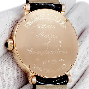 腕時計 フランクミュラー FRANCK MULLER インフィニティ ラウンド ロンド 8035QZRDCD クオーツ メンズ レディース K18PG無垢 純正ダイヤ