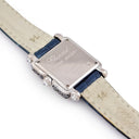 腕時計 ショパール CHOPARD ハッピースポーツ 27/6852-415 クオーツ レディース K18WG無垢 純正ダイヤ&ブラックダイヤ スクエア