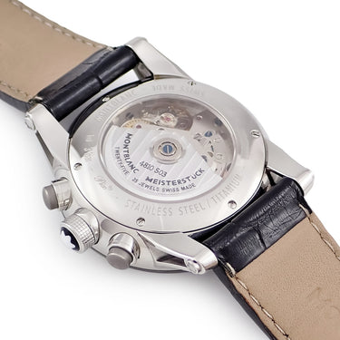 腕時計 モンブラン Montblanc タイムウォーカー クロノボイジャー UTC 107339 自動巻き メンズ GMT スモールセコンド デイト