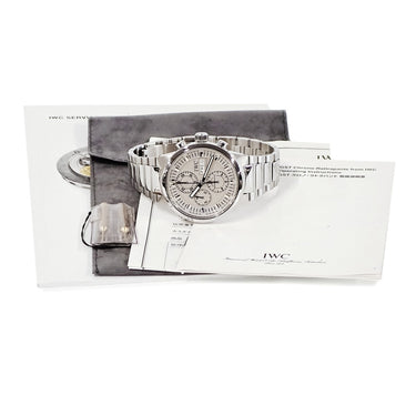 腕時計 IWC IWC GST クロノグラフ ラトラパンテ IW371508 自動巻き メンズ グレー スプリットセコンド デイデイト バー
