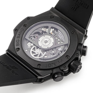 腕時計 ウブロ HUBLOT ビッグバン ウニコ セラミック マジックゴールド 421.CM.1130.RX 自動巻き メンズ 18K クロノグラフ デイト