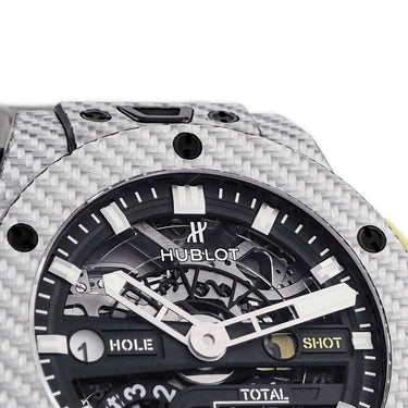 腕時計 ウブロ HUBLOT ビッグバン ウニコ ゴルフ カーボン 416.YS.1120.VR 自動巻き メンズ OH済 スケルトン スコア カウンター