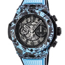 腕時計 ウブロ HUBLOT ビッグバン ウニコ カーボン スカイブルー 421.QL.1110.RX.JPN 自動巻き メンズ 新品同様 水色 ブラック 限定