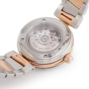 腕時計 オメガ OMEGA デ ヴィル レディマティック 425.25.34.20.55.001 自動巻き レディース K18RG×SS コンビ 純正ダイヤ シェル