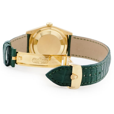 腕時計 ロレックス ROLEX デイデイト 36 118138 ランダム番 自動巻き メンズ ランダム番 K18YG無垢 純正ダイヤ グリーン 緑 アラビア