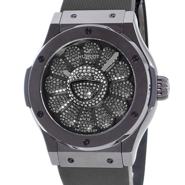 腕時計 ウブロ HUBLOT クラシックフュージョン タカシ ムラカミ オールブラック 507.CX.9000.RX.TAK21 自動巻き メンズ ダイヤ 限定