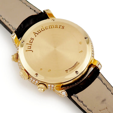 腕時計 オーデマピゲ AUDEMARS PIGUET ジュール オーデマ 25999BA.ZZ.D088CR.01 自動巻き メンズ K18YG無垢 純正ダイヤ クロノグラフ