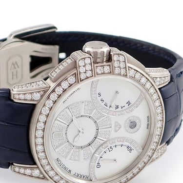 腕時計 ハリーウィンストン Harry Winston オーシャン バイレトログラード OCEABI42WW002 自動巻き メンズ K18WG無垢 純正ダイヤ シェル