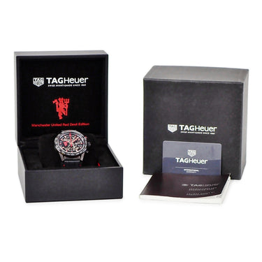 腕時計 タグホイヤー TAG Heuer カレラ クロノグラフ マンチェスター ユナイテッド スペシャル CAR2A1J.FC6400 自動巻き メンズ マンU