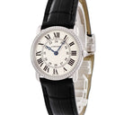 腕時計 カルティエ Cartier ロンド ルイ カルティエ SM WR000251 クオーツ レディース K18WG無垢 純正ダイヤ アイボリー 青針