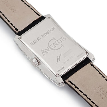 腕時計 ハリーウィンストン Harry Winston アヴェニュー C ミッドサイズ 331.UQWL.MD.D3.1 クオーツ メンズ K18WG無垢 純正ダイヤ シェル