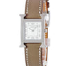 腕時計 エルメス HERMES Hウォッチ PM HH1.210 クオーツ レディース シルバー アラビア スクエア H型