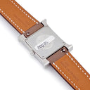 腕時計 エルメス HERMES Hウォッチ PM HH1.210 クオーツ レディース シルバー アラビア スクエア H型