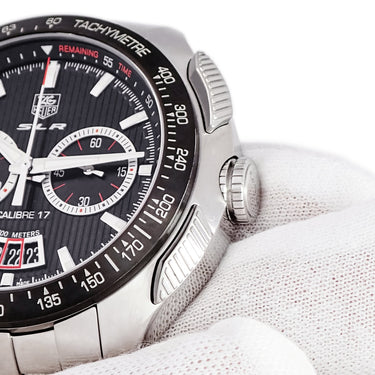 腕時計 タグホイヤー TAG Heuer SLR キャリバー17 メルセデス・ベンツ CAG2010.BA0254 自動巻き メンズ 黒 クロノグラフ デイト
