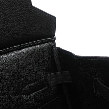 エルメス HERMES バーキン35 ブラック トゴ ハンドバッグ シルバー金具 黒
