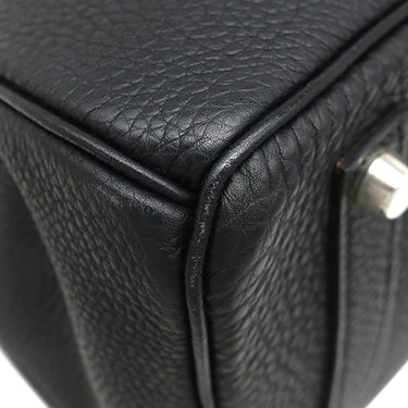 エルメス HERMES バーキン35 ブラック トゴ ハンドバッグ シルバー金具 黒