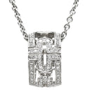 ブルガリ BVLGARI オープンパレンテシ ダイヤ 342165 ホワイトゴールド K18WG ダイヤモンド ネックレス ペンダント 18K 750WG フルパヴェ