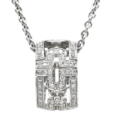 ブルガリ BVLGARI オープンパレンテシ ダイヤ 342165 ホワイトゴールド K18WG ダイヤモンド ネックレス ペンダント 18K 750WG フルパヴェ