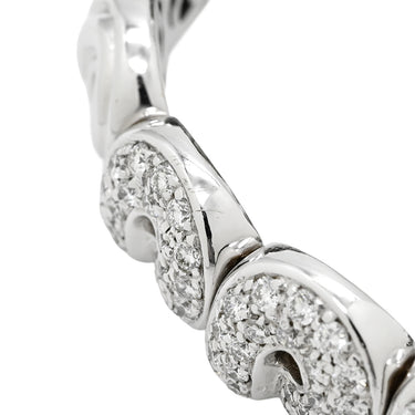 ブシュロン BOUCHERON ダイヤモンド ホワイトゴールド K18WG ダイヤモンド ブレスレット 18K 750 バングル