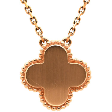 ヴァンクリーフアーペル Van Cleef & Arpels ヴィンテージ アルハンブラ VCARP9T000 グレーXローズゴールド K18PG シルバーオブシディアン ネックレス シルバーオブシディアン 750PG 2023ホリデー ダイヤ
