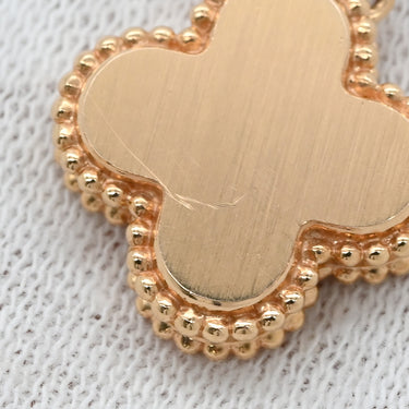 ヴァンクリーフアーペル Van Cleef & Arpels ヴィンテージ アルハンブラ VCARP9T000 グレーXローズゴールド K18PG シルバーオブシディアン ネックレス シルバーオブシディアン 750PG 2023ホリデー ダイヤ