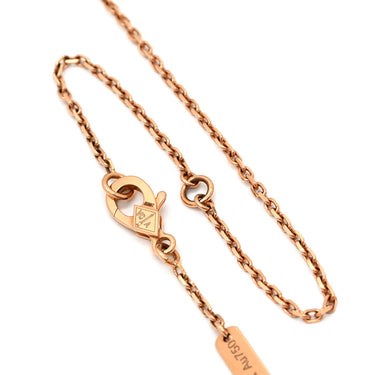 ヴァンクリーフアーペル Van Cleef & Arpels ヴィンテージ アルハンブラ VCARP9T000 グレーXローズゴールド K18PG シルバーオブシディアン ネックレス シルバーオブシディアン 750PG 2023ホリデー ダイヤ